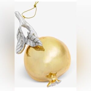 Holiday Lane Berry Tones Gold Pomegranate Ornament